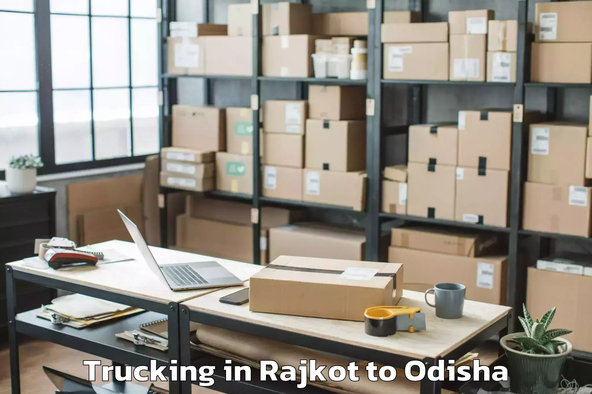 Easy Rajkot to Banaharapali Trucking Booking